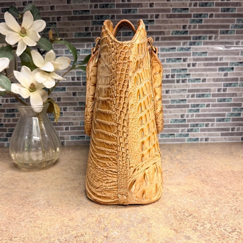 NWT Brahmin Jeanne Honey Brown tote purse - Picture 5 of 7